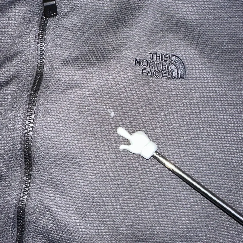 The North Face Mens Zipper Jacket Size Large Gray And Black
